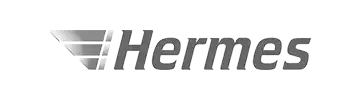 Logo Hermes Deutschland Logo und Schriftzug des Logistikunternehmens Hermes Germany GmbH.