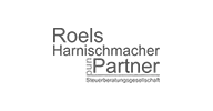 Logo Roels Harnischmacher Schriftzug der Roels Harnischmacher und Partner Steuerberatungsgesellschaft mbH.