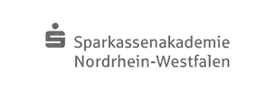 Logo Sparkassenakademie NRW Schriftzug und Logo der Sparkassenakademie Nordrhein-Westfalen.