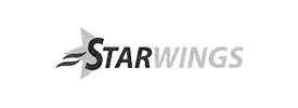 Logo Star Wings Dortmnd Logo und Schriftzug der Star Wings Dortmund Luftfahrtgesellschaft mbH.